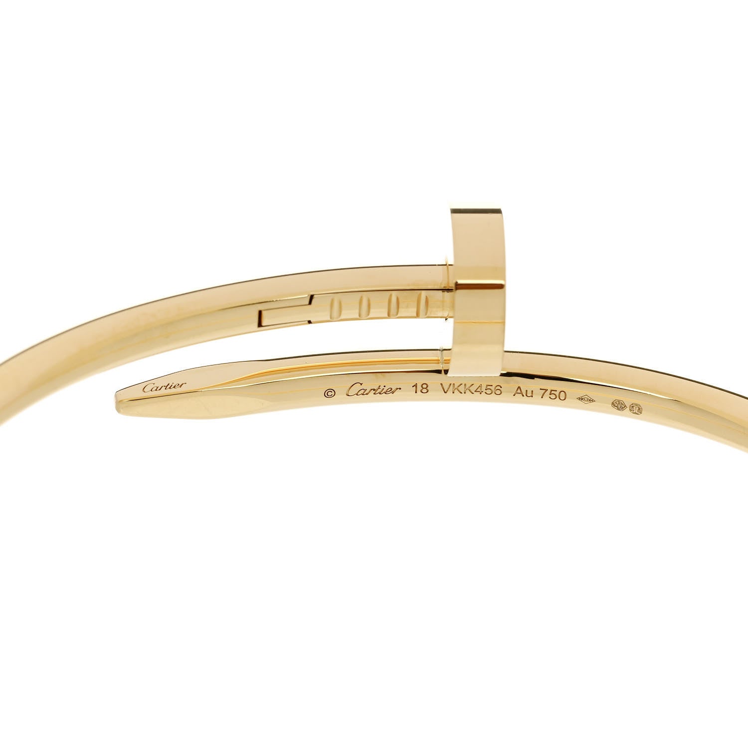 Cartier 18K Yellow Gold Juste Un Clou Bracelet 18 4 of 4