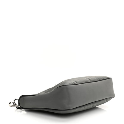 Prada Re-Nylon Saffiano Pocket Zippered Shoulder Bag Ardesia Black 4 of 10
