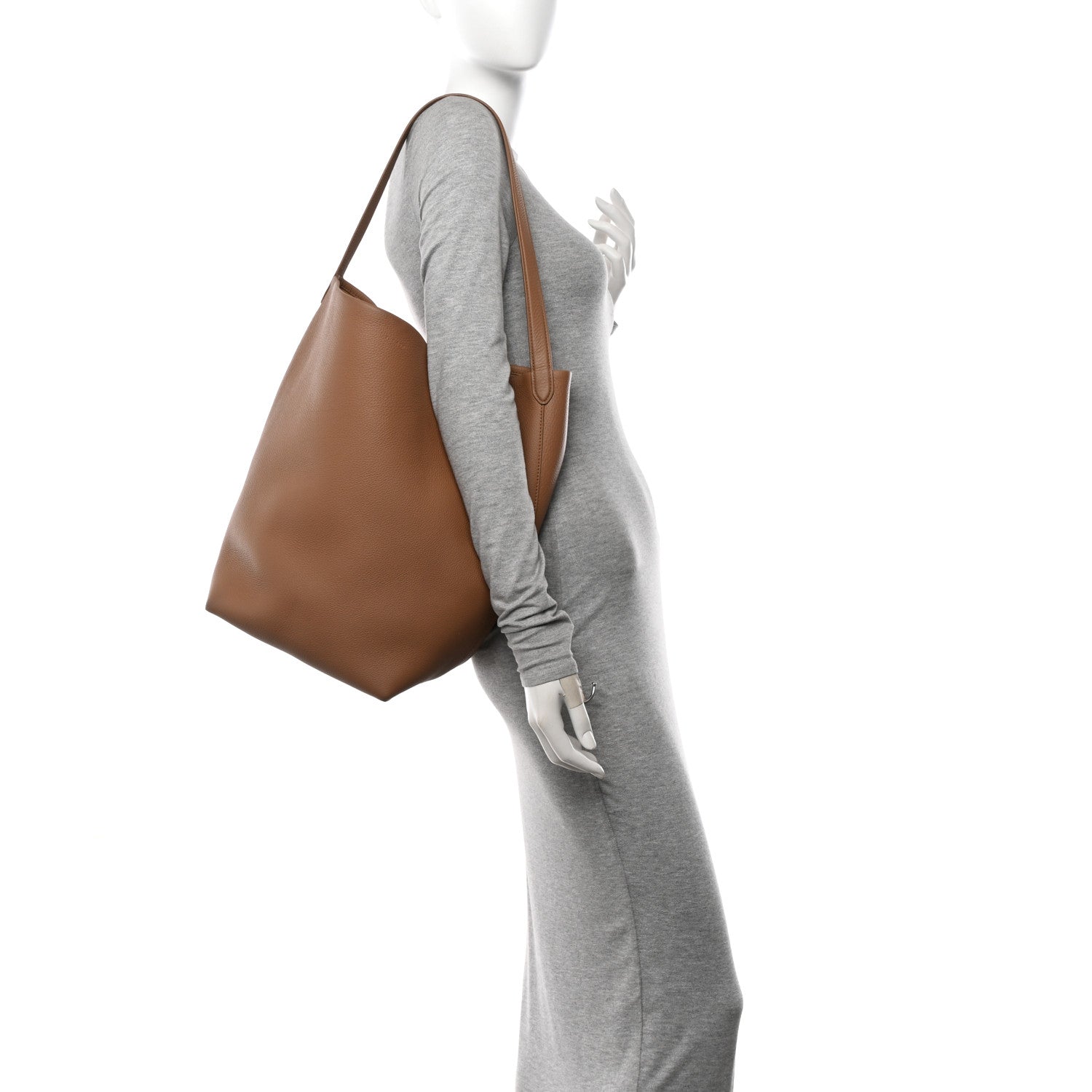 The Row Grained Calfskin Large N/S Park Tote Cinnamon 2 of 12