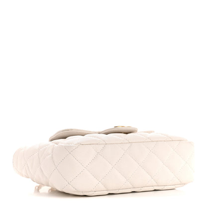 Chanel Caviar Quilted Small Wavy CC Hobo White 4 of 14