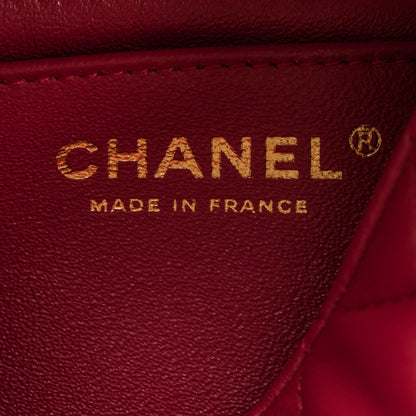 Chanel Lambskin Quilted Mini Square Flap Fuchsia 6 of 8