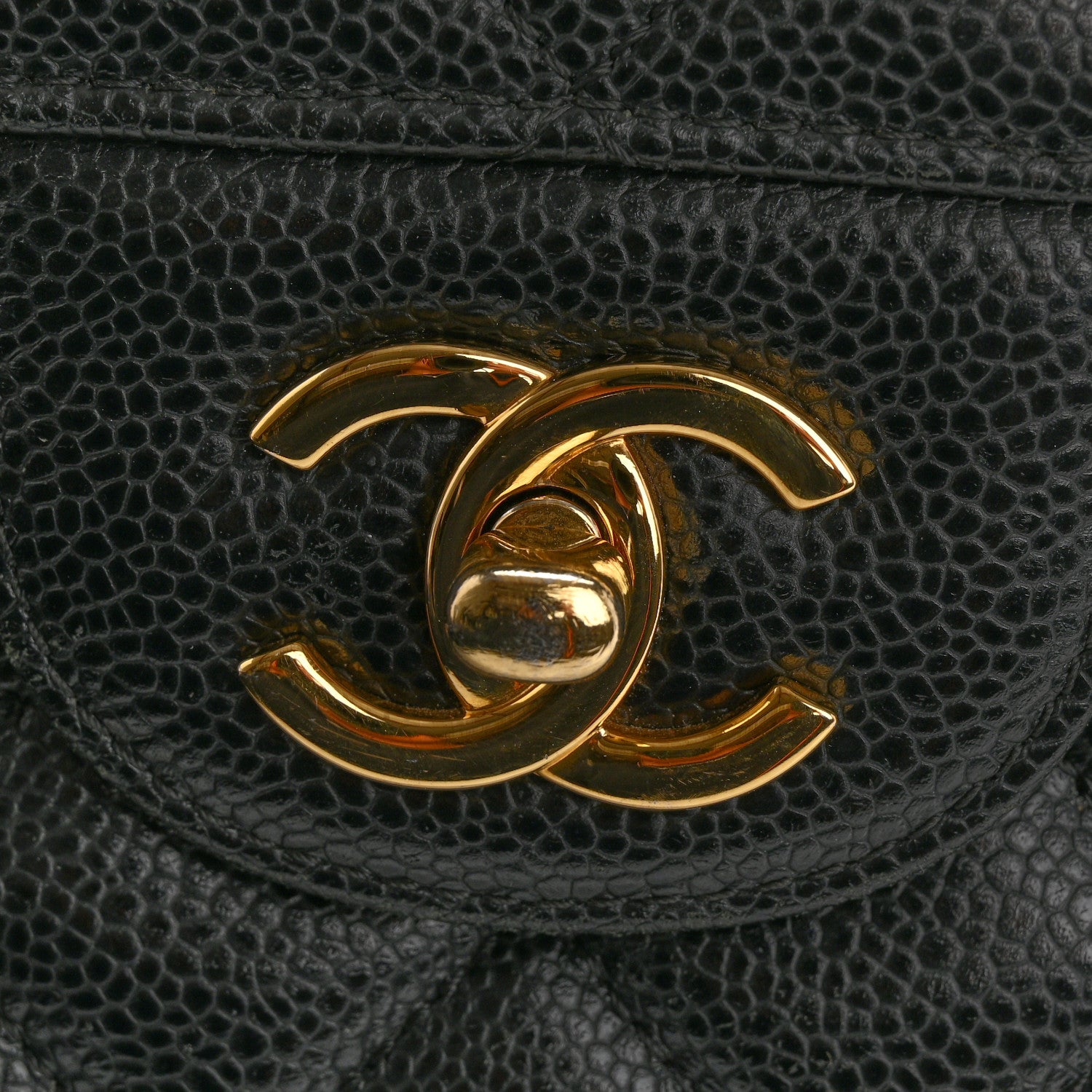 Chanel Caviar Quilted Jumbo Double Flap Black 15 of 15