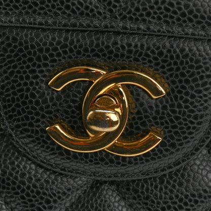 Chanel Caviar Quilted Jumbo Double Flap Black 15 of 15