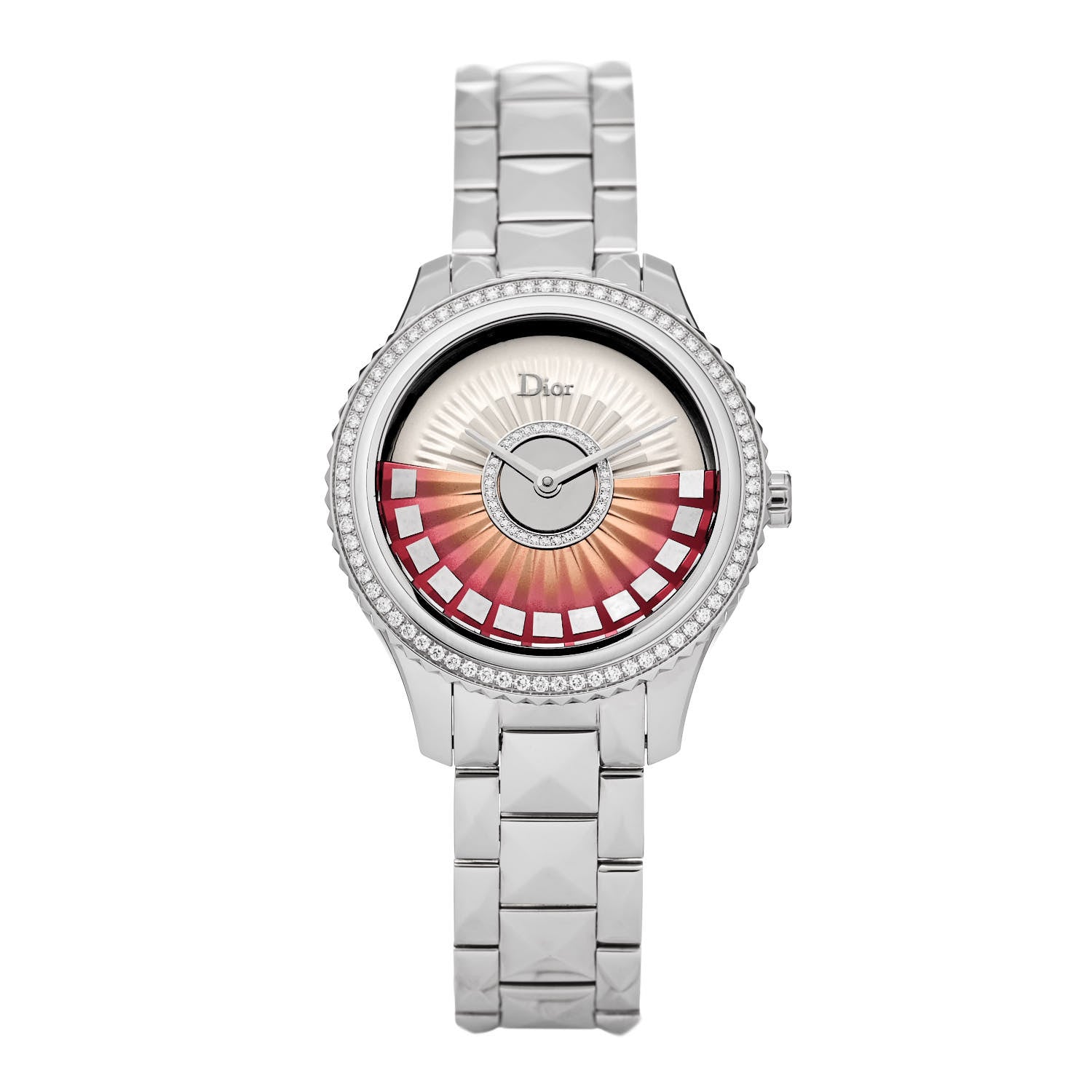 Christian Dior Stainless Steel Diamond Bezel Mother of Pearl 36mm Dior VIII Bal Plisse Ruban Automatic Watch 1 of 5