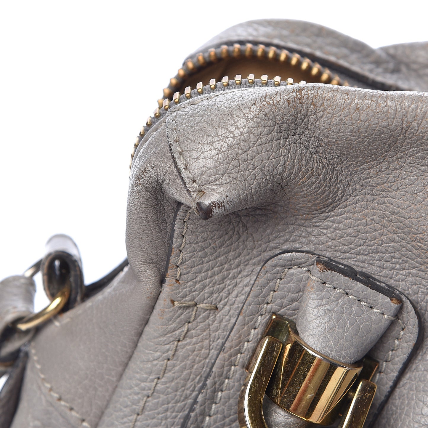 Calfskin Small Paraty Cashmere Grey