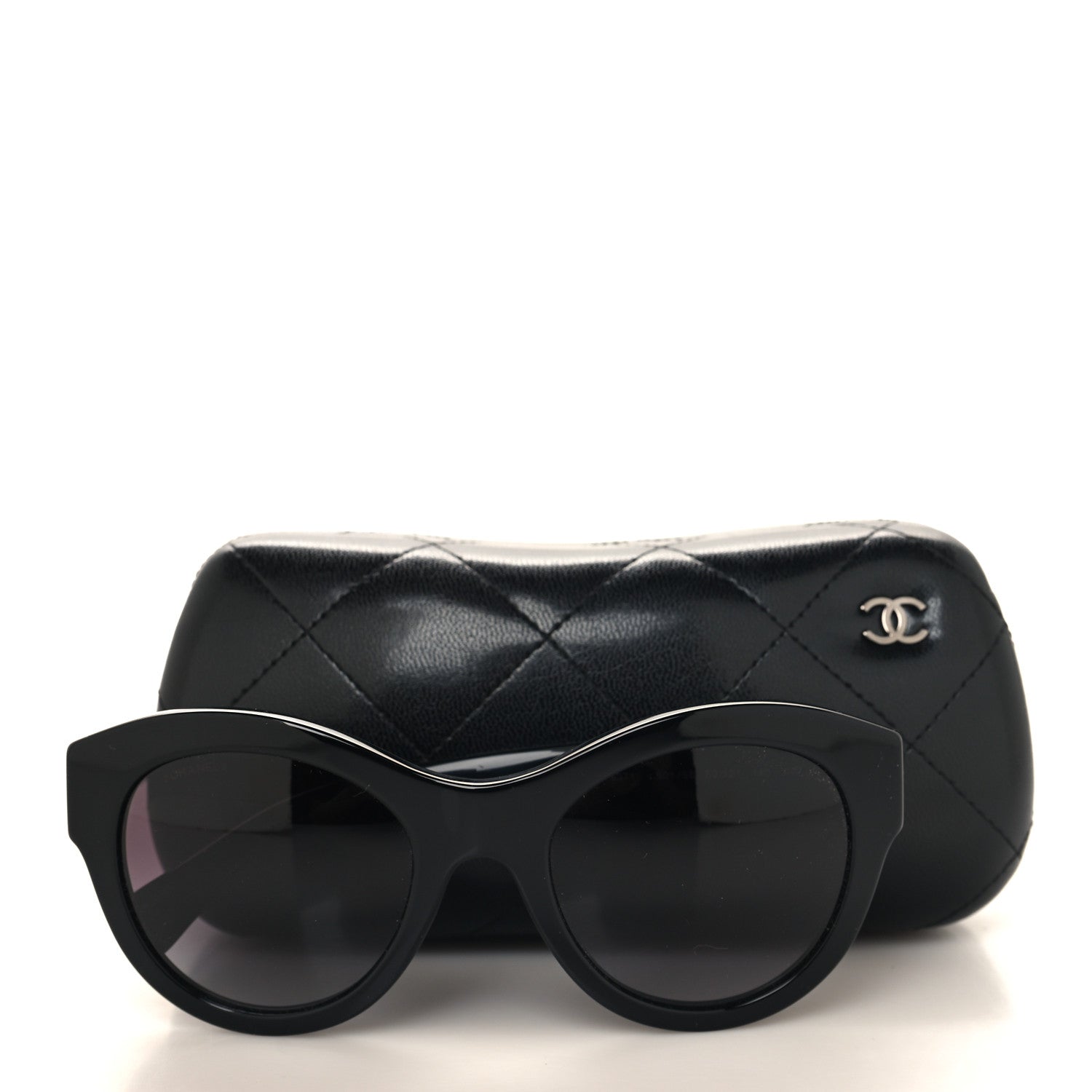 Chanel Acetate Butterfly Sunglasses 5371 Black 7 of 7