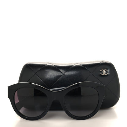 Chanel Acetate Butterfly Sunglasses 5371 Black 7 of 7