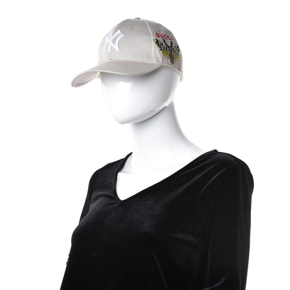 Gucci X MLB Cotton NY Yankees Baseball Hat 57-61 Beige 2 of 9
