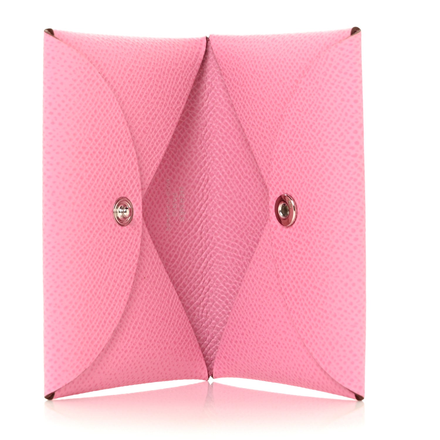 Hermes Epsom Calvi Card Case 5P Pink 5 of 8