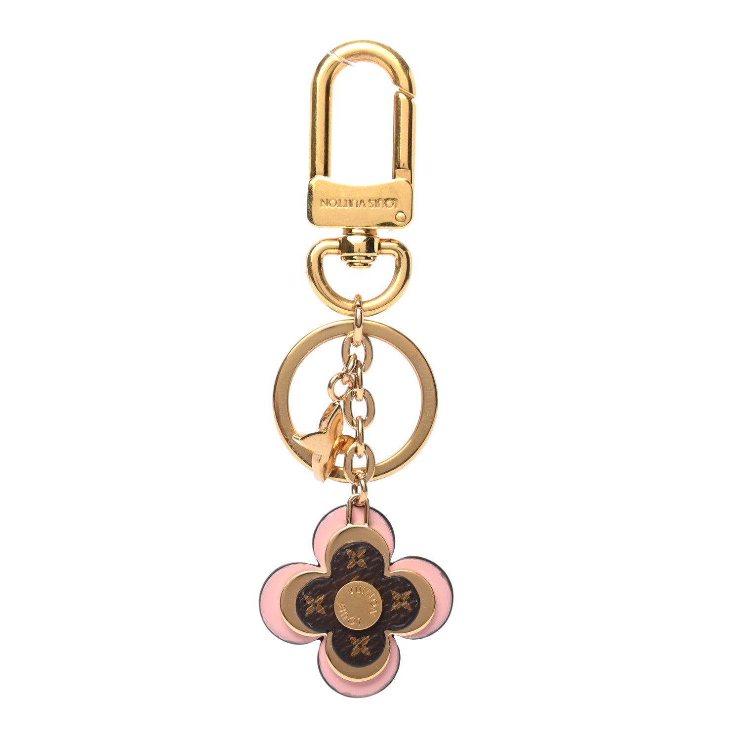 Louis Vuitton Monogram Blooming Flowers BB Bag Charm Key Holder Pink 1 of 3
