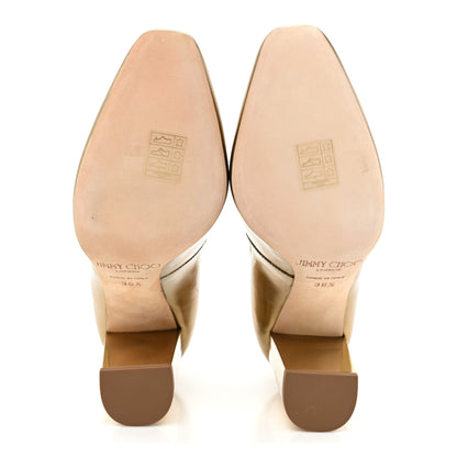 Jimmy Choo Mirror Calfskin Marlowe Pumps 36.5 Light Honey 6 of 12
