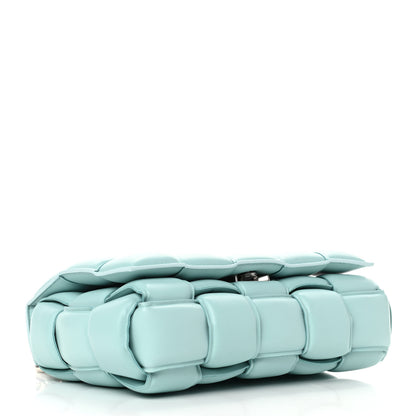 Bottega Veneta Lambskin Maxi Intreccio Padded Chain Cassette Crossbody Bag Spearmint 3 of 4