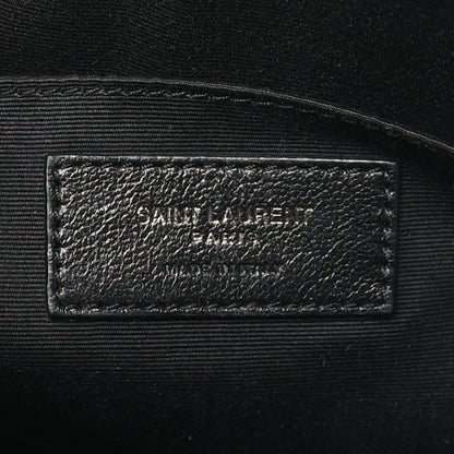 Saint Laurent Calfskin Matelasse Monogram Lou Camera Bag Black 6 of 9