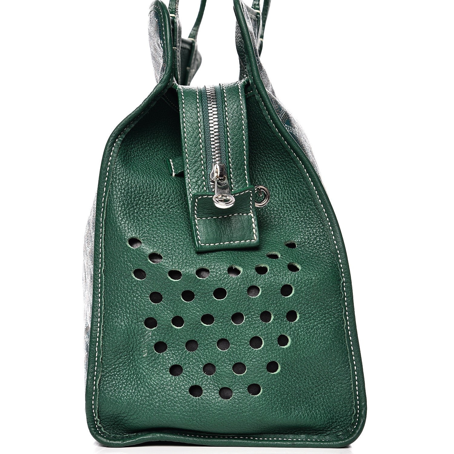 Goyard Goyardine Sac Hardy Pet Carrier PM Green 10 of 15