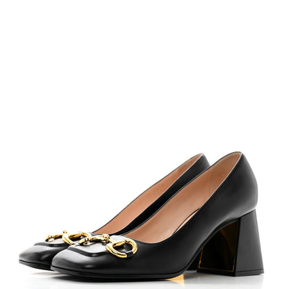 Gucci Malaga Kid Horsebit 75mm Pumps 40 Black 4 of 10