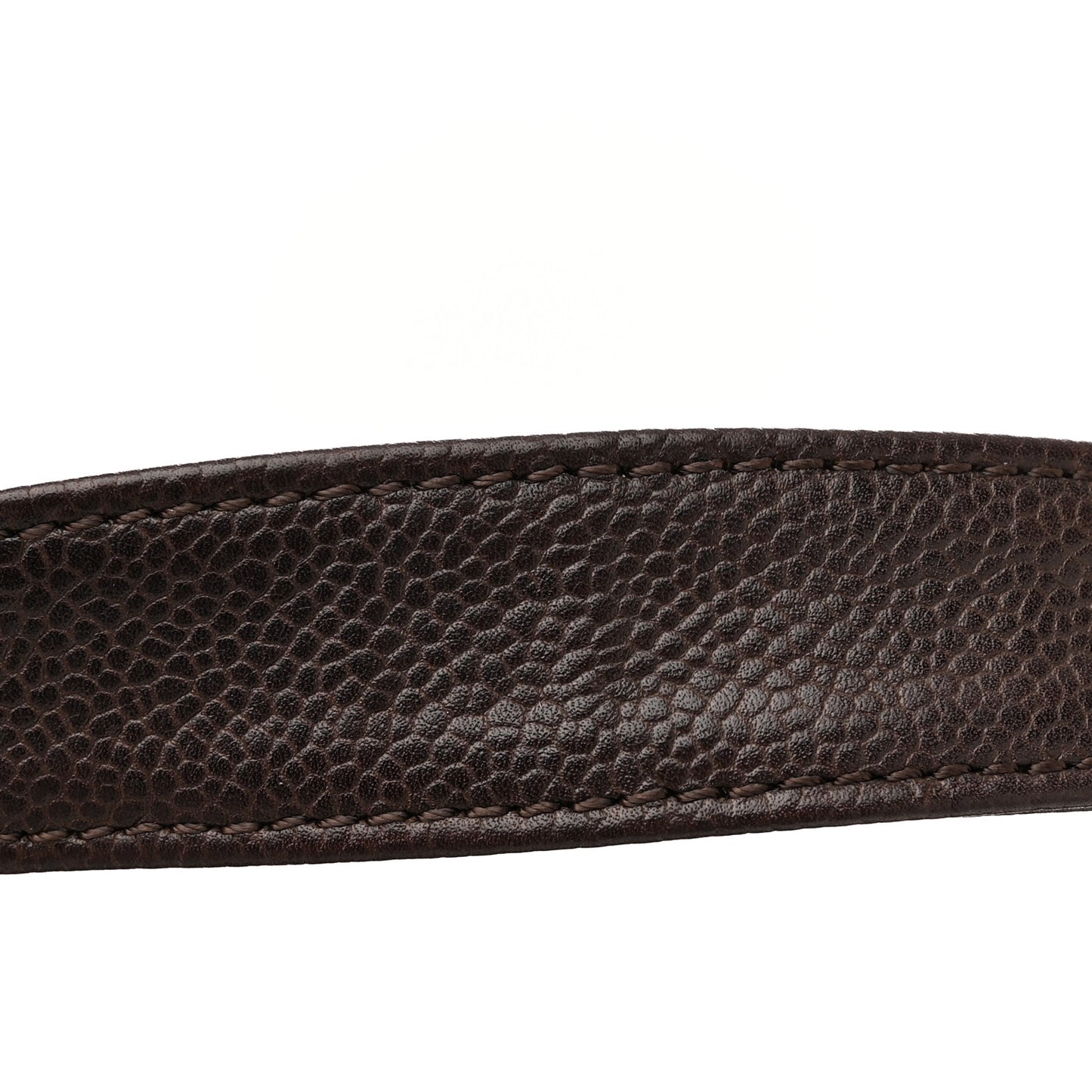 Caviar Quilted Petit Shopping Tote PST Dark Brown Brown