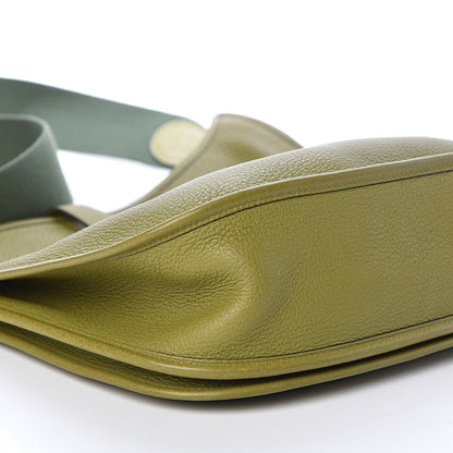 Hermes Taurillon Clemence Evelyne II GM Vert Chartreuse 9 of 10