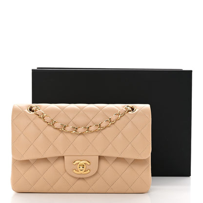Chanel Lambskin Quilted Small Double Flap Beige 12 of 12
