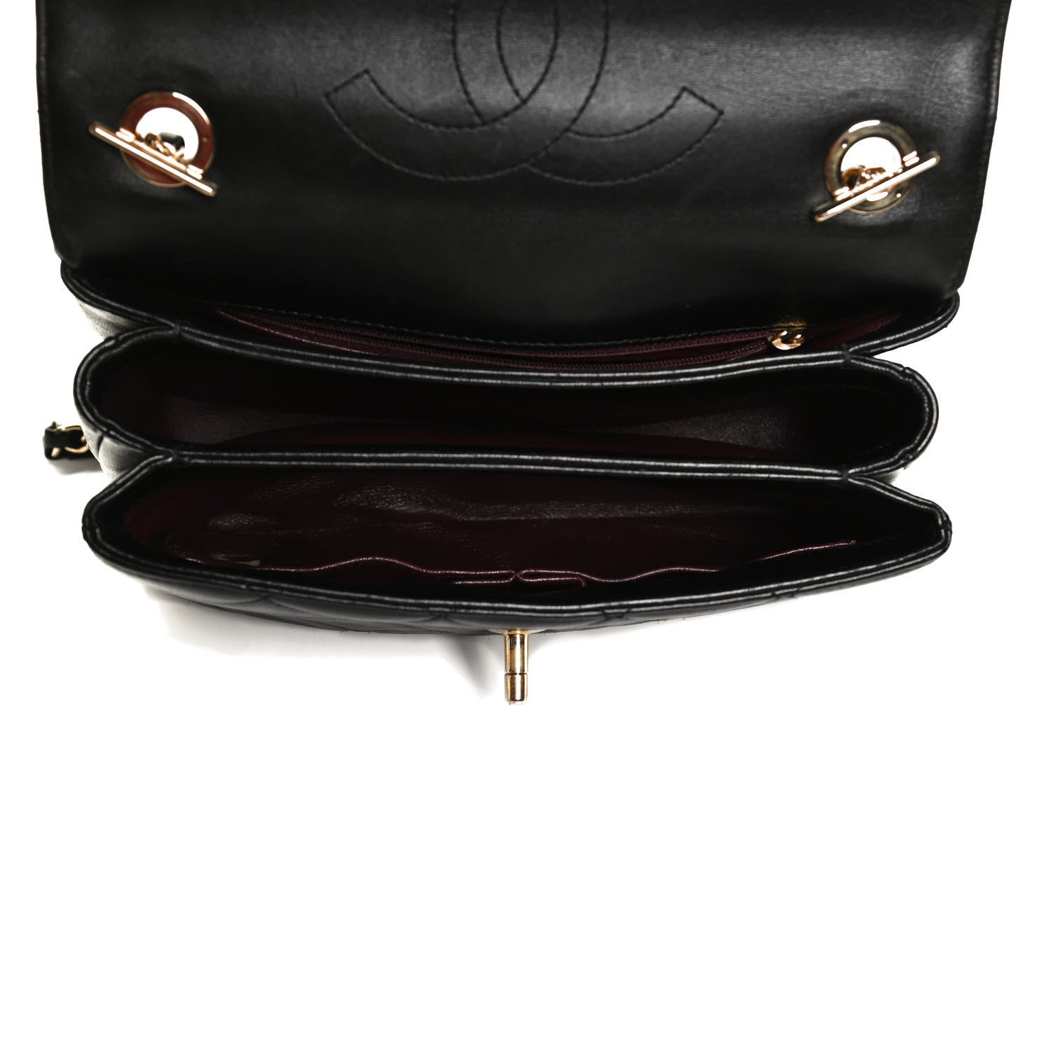 Chanel Lambskin Quilted Small Trendy CC Dual Handle Flap Bag Black 5 of 15