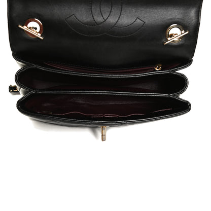 Chanel Lambskin Quilted Small Trendy CC Dual Handle Flap Bag Black 5 of 15