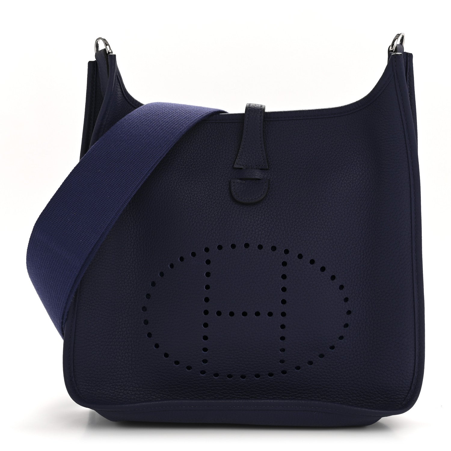 Hermes Taurillon Clemence Evelyne III PM Bleu Encre 1 of 12