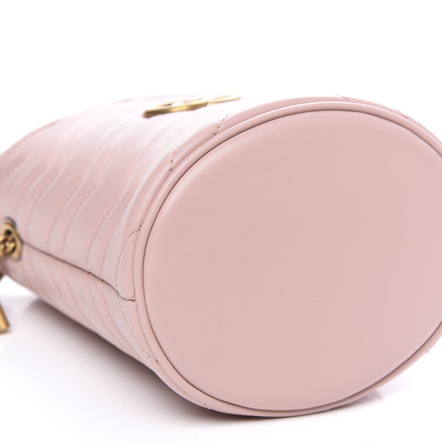 Calfskin Matelasse Mini GG Marmont 2.0 Bucket Bag Perfect Pink