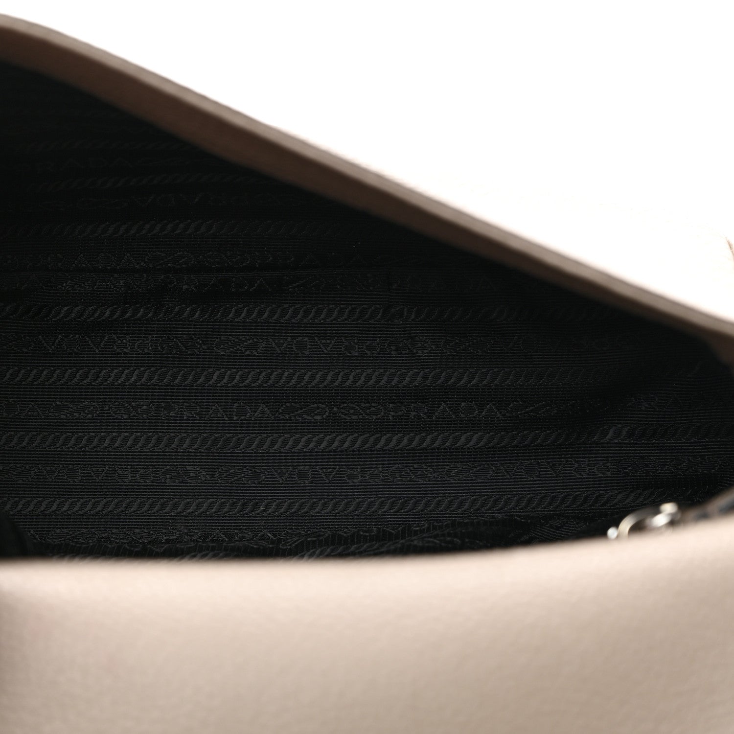 Prada Vitello Daino Soft Flap Crossbody Argilla 5 of 10