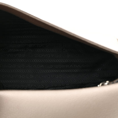 Prada Vitello Daino Soft Flap Crossbody Argilla 5 of 10
