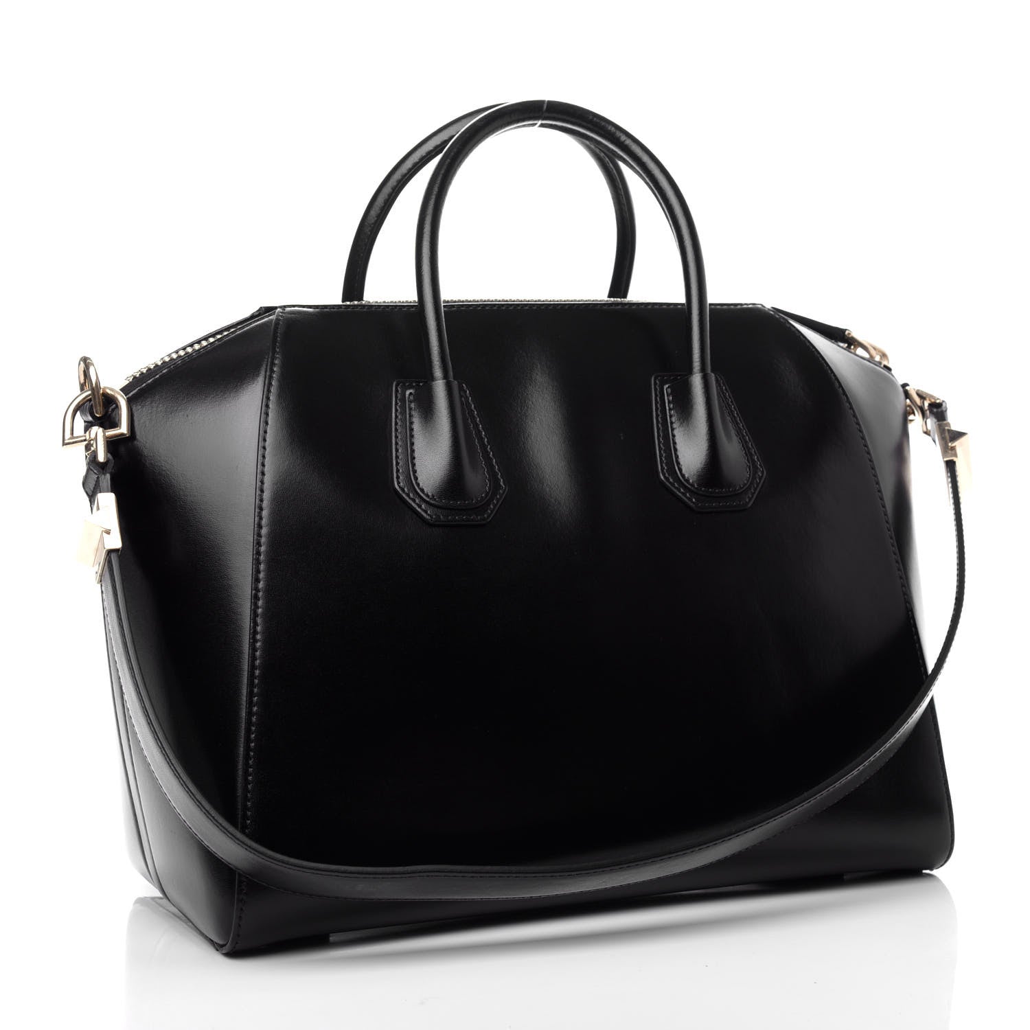 Givenchy Shiny Lord Calfskin Medium Antigona Black 3 of 11