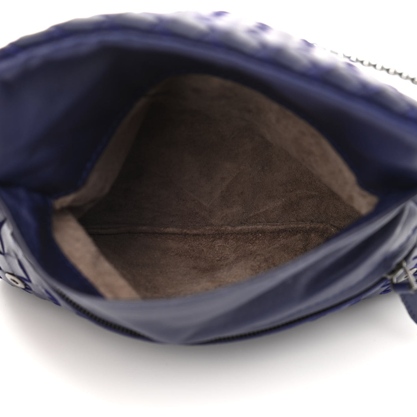 Nappa Intrecciato Small Chain Crossbody Atlantic