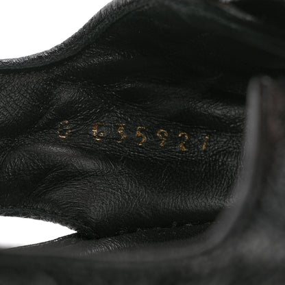 Chanel Grained Calfskin Velcro Dad Sandals 39 Black 8 of 9