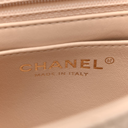 Chanel Lambskin Quilted Mini Pearl Crush Flap Light Beige 6 of 11