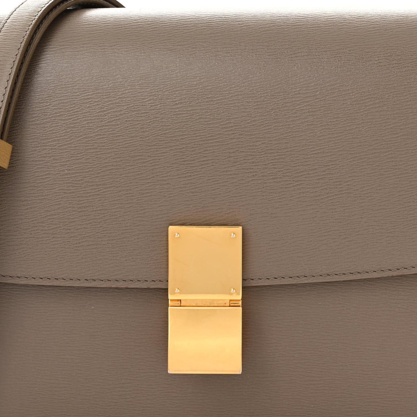 Liege Calfskin Medium Classic Box Flap Bag Souris