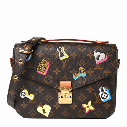 Louis Vuitton Monogram Love Lock Pochette Metis 1 of 8