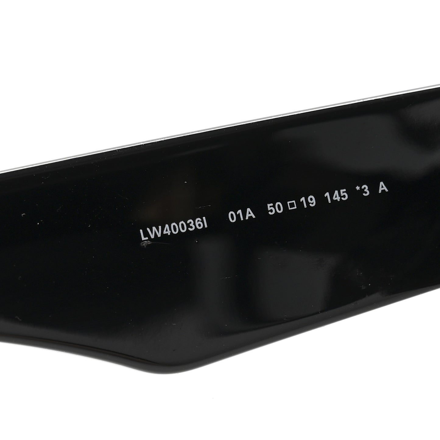 Acetate Anagram Cat Eye Sunglasses LW40036I Black