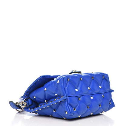 Valentino Garavani Nappa Medium Candystud Top Handle Bag Acid Blue 4 of 10