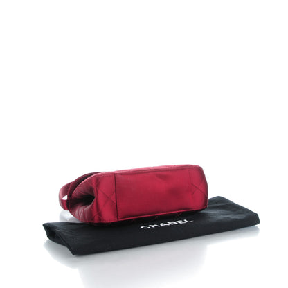 Chanel Satin Quilted Evening Bag Red 4 of 9