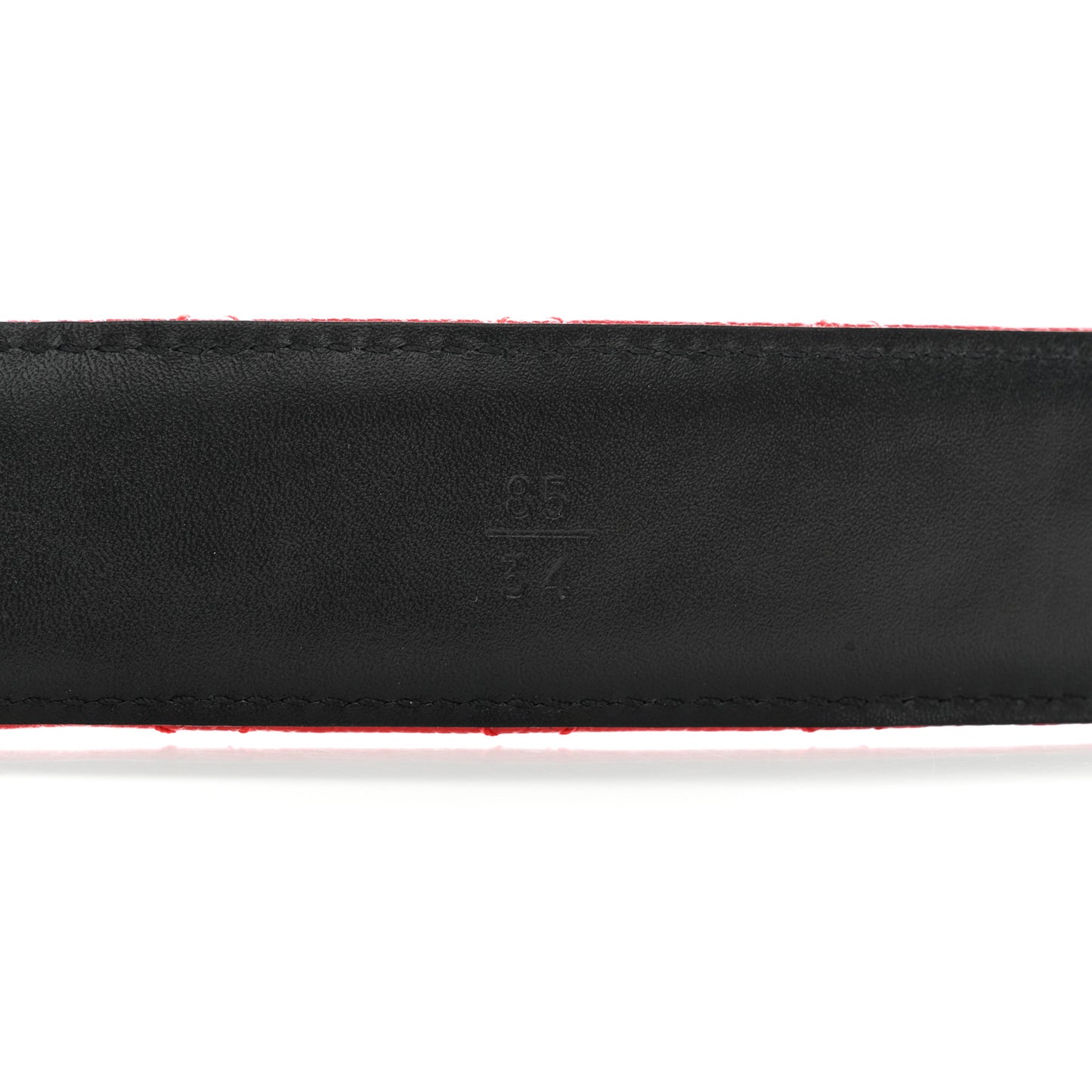 Caviar Quilted CC Chain Belt 85 34 Red