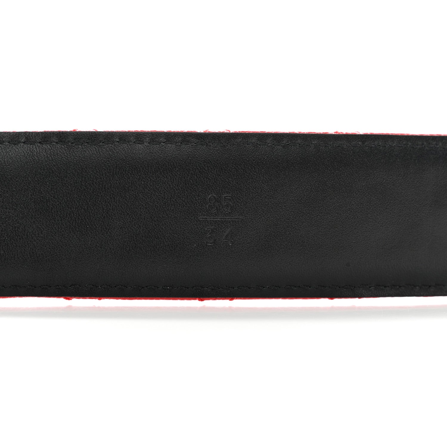 Chanel Caviar Quilted CC Chain Belt 85 34 Red 4 of 6