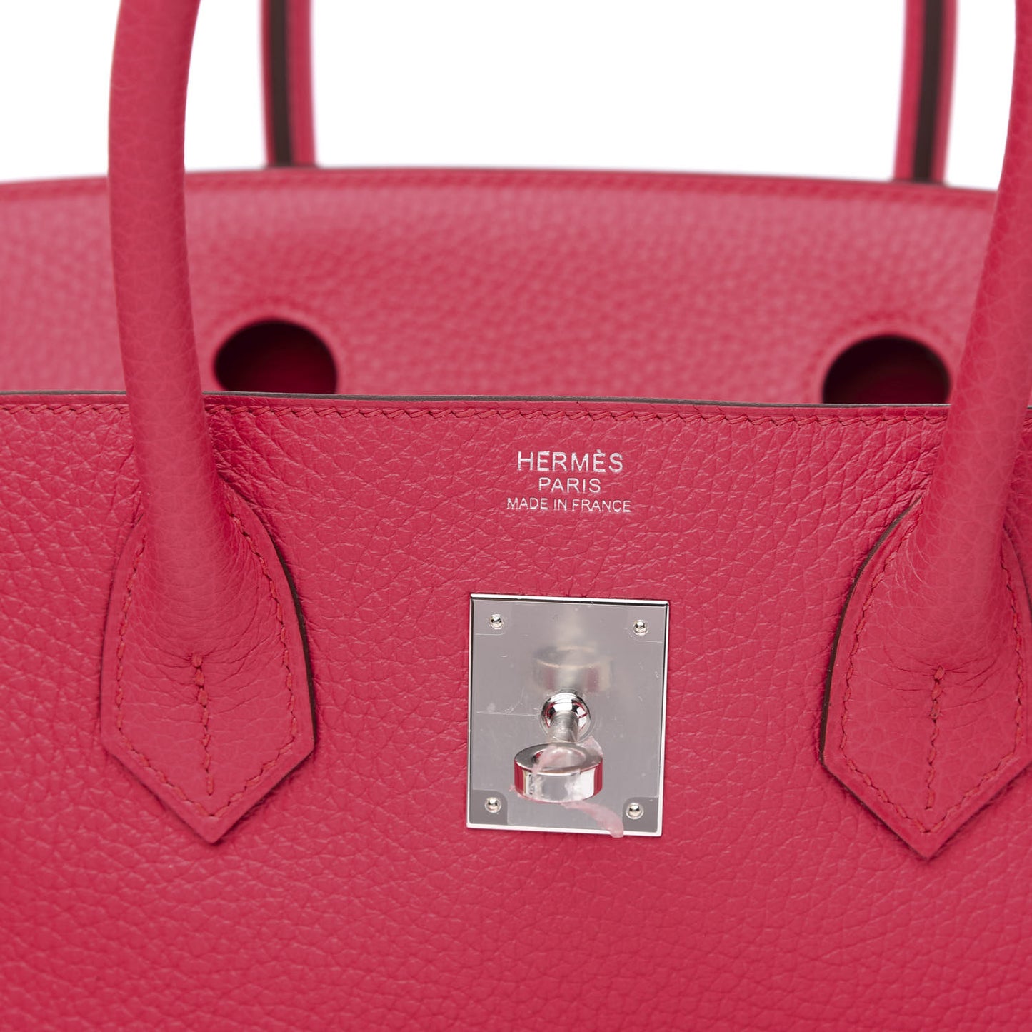 Taurillon Clemence Birkin 30 Rose Extreme