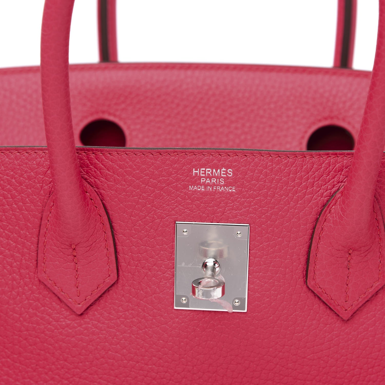 Hermes Taurillon Clemence Birkin 30 Rose Extreme 6 of 10