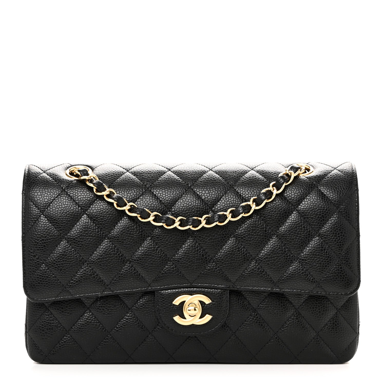 Chanel Caviar Quilted Medium Double Flap Black 1 of 11
