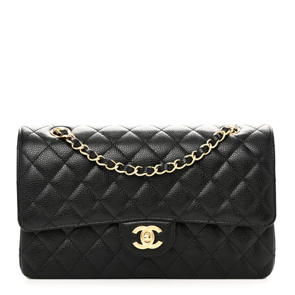 Chanel Caviar Quilted Medium Double Flap Black 1 of 11