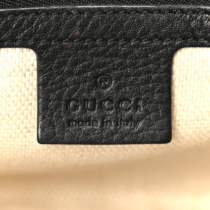 Gucci Pebbled Calfskin Medium Soho Flap Crossbody Black 6 of 11