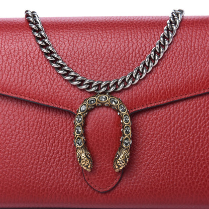 Gucci Calfskin Mini Dionysus Chain Wallet Hibiscus Red 10 of 10