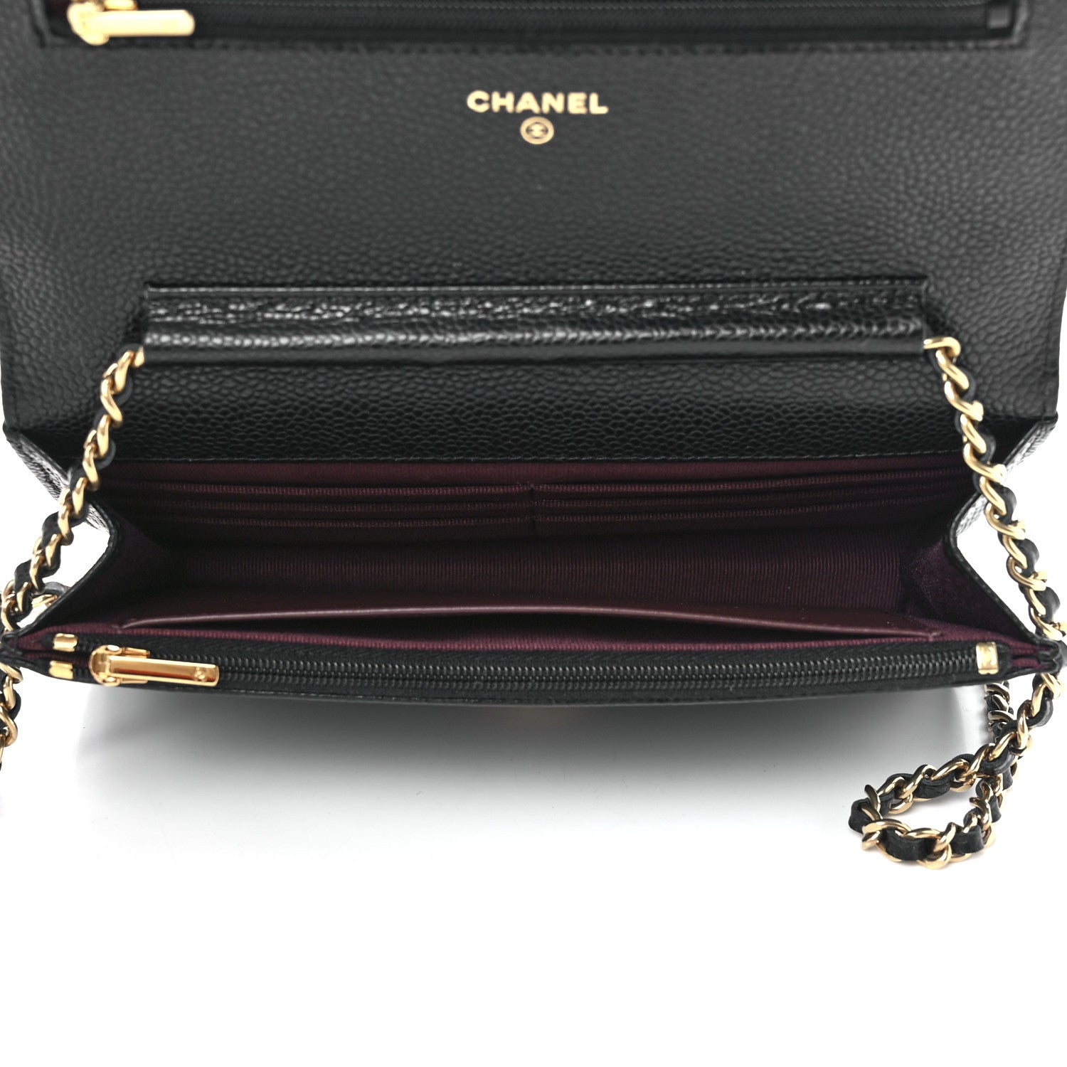 Chanel Caviar Quilted Wallet On Chain WOC Black 5 of 13