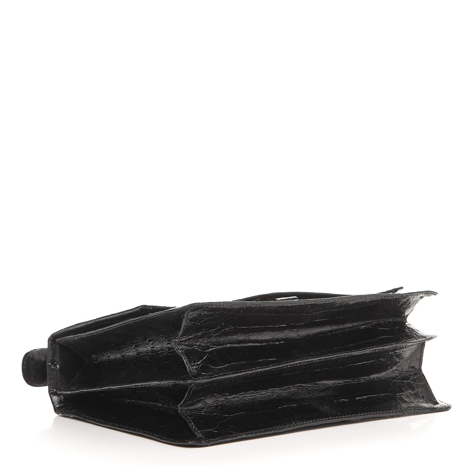 Nancy Gonzalez Crocodile Chain Flap Shoulder Bag Black 4 of 7