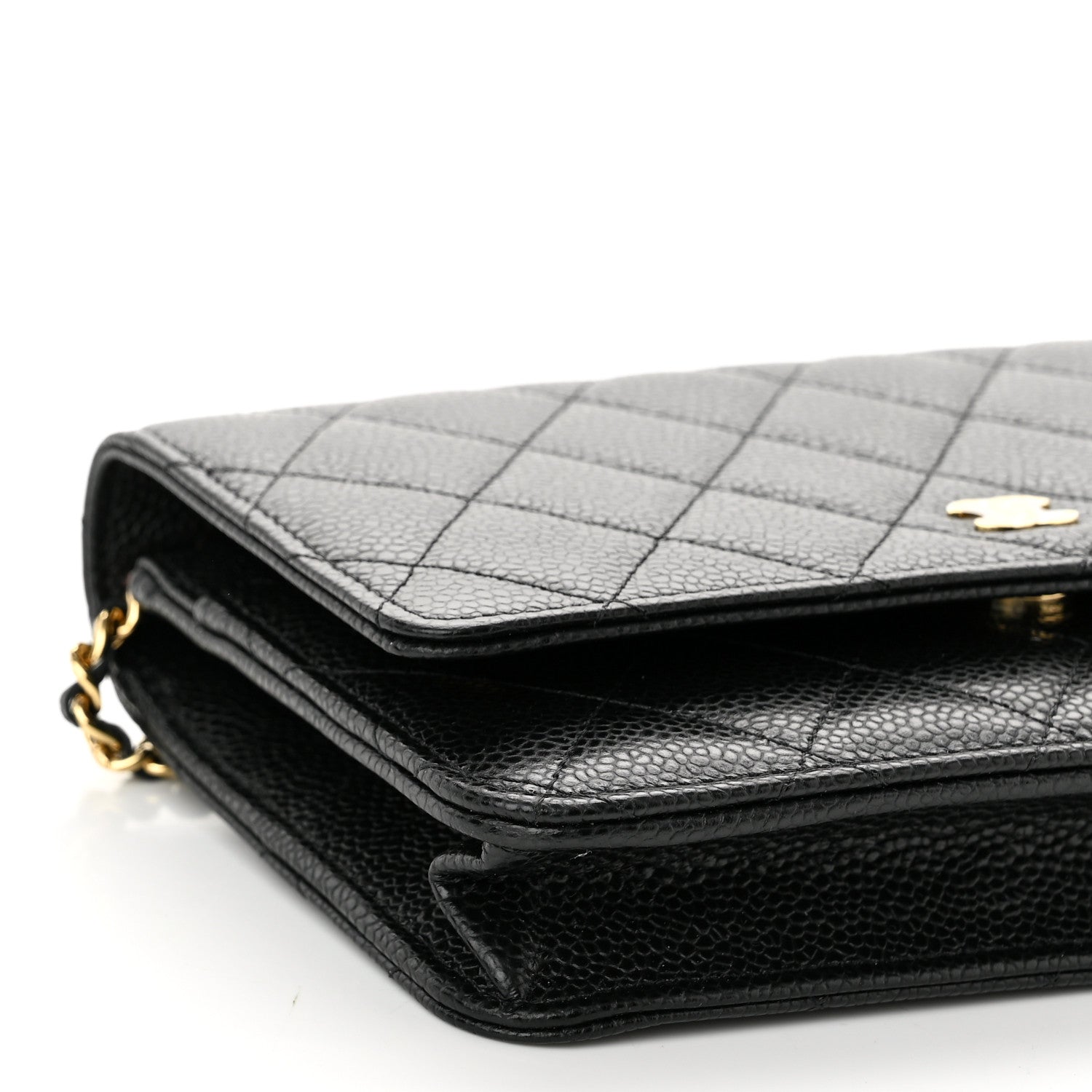 Chanel Caviar Quilted Wallet On Chain WOC Black 10 of 12