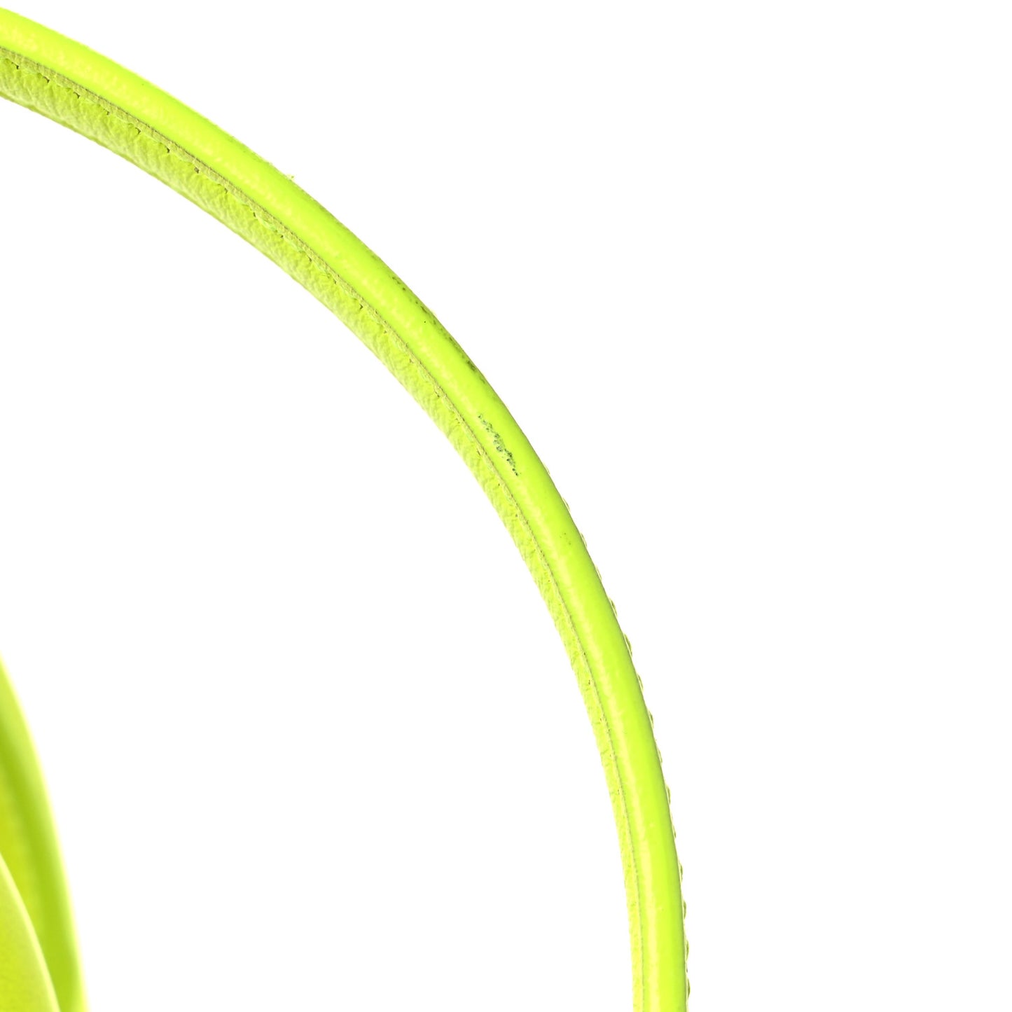 Calfskin Nano Sac De Jour Neon Yellow