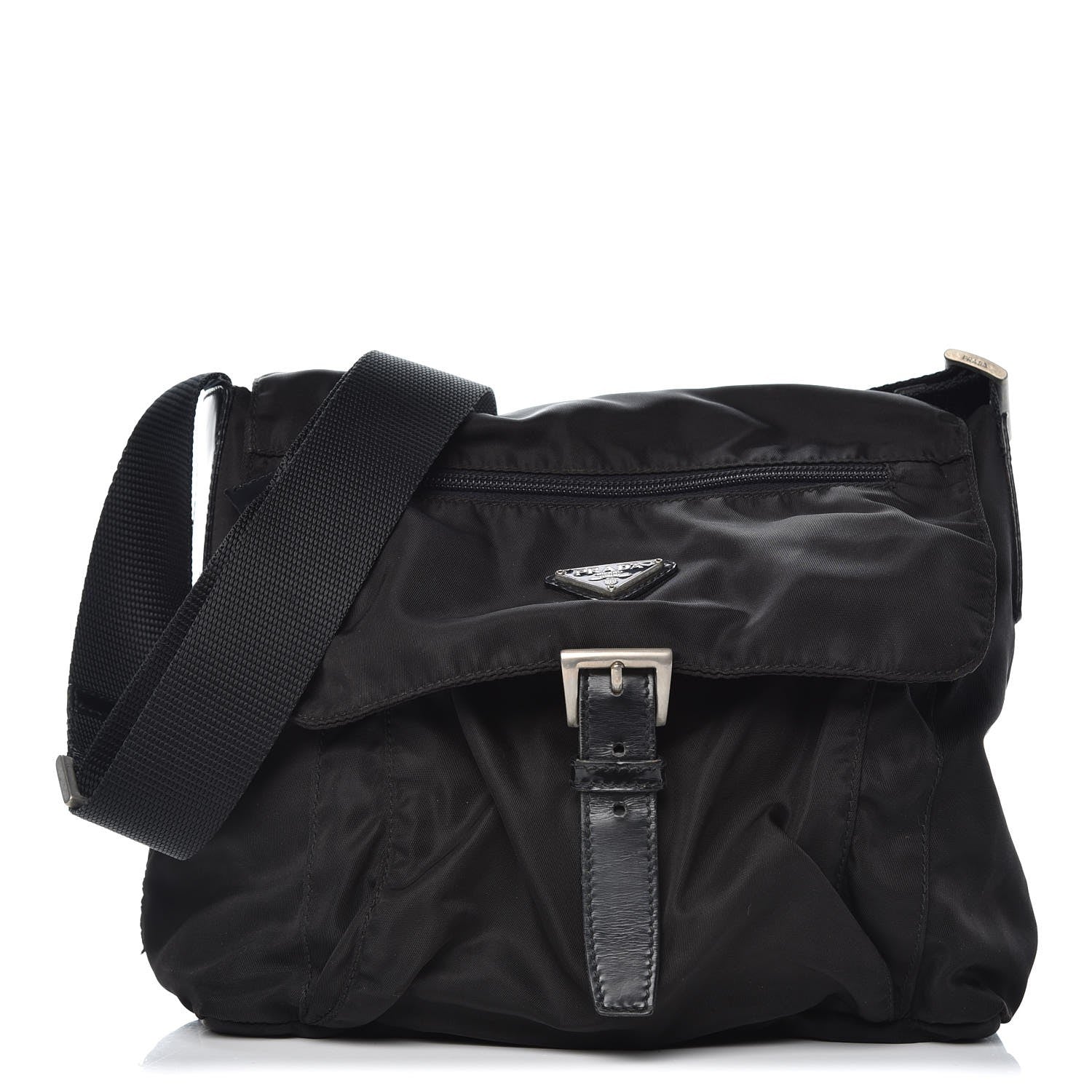 Prada Nylon Vela Messenger Black 1 of 9